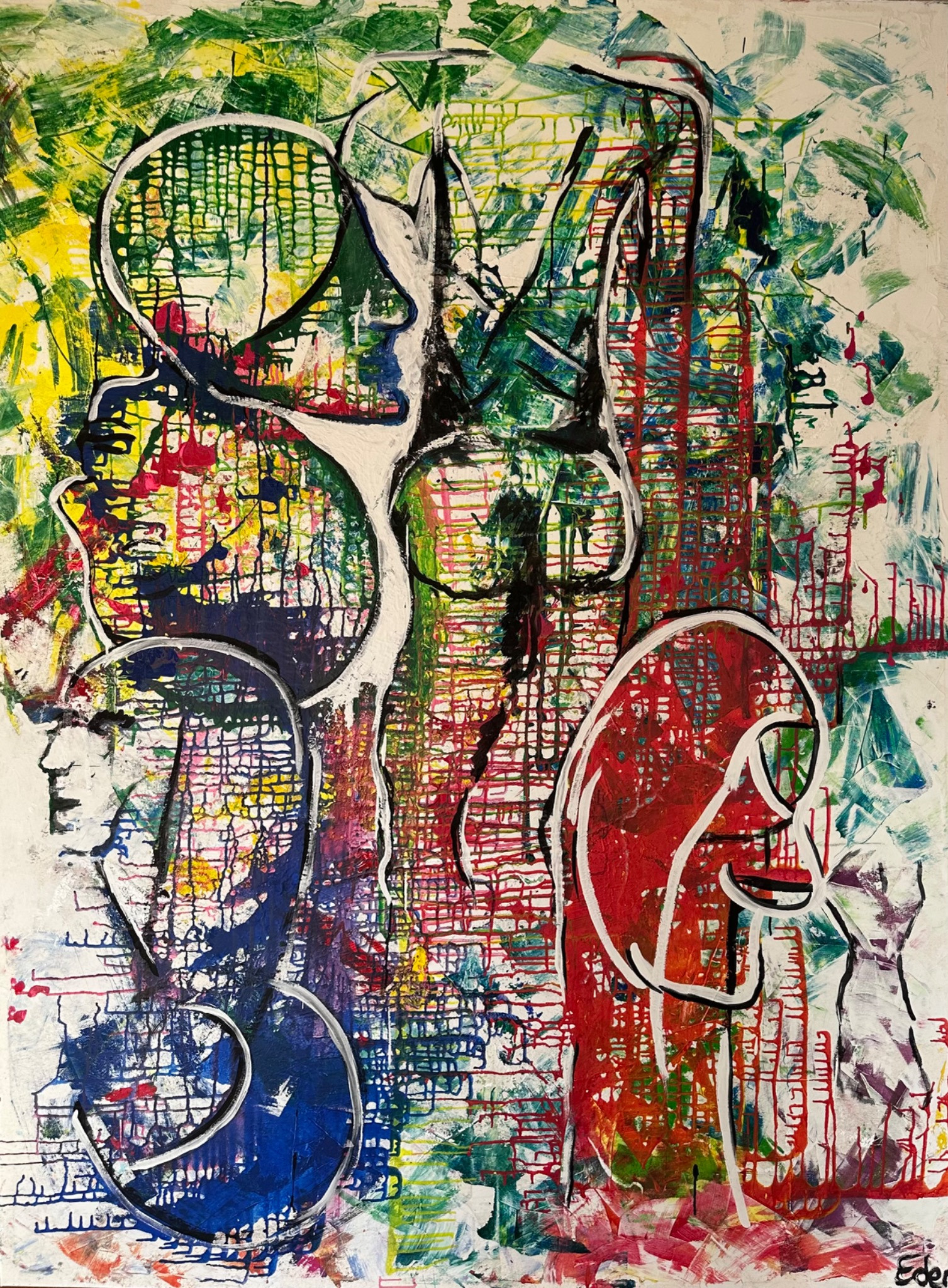 Figuren · Barbara Eder – figurative painting by Barbara Eder, Munich